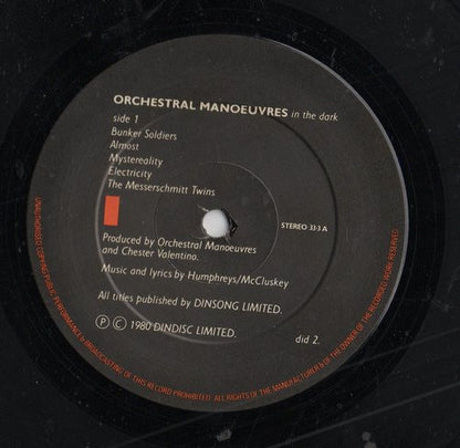 Orchestral Manoeuvres In The Dark – Orchestral Manoeuvres In The Dark (1980, UK)