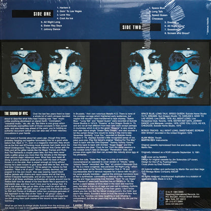 Suicide - 1/2 Alive (2003, Blue Vinyl)
