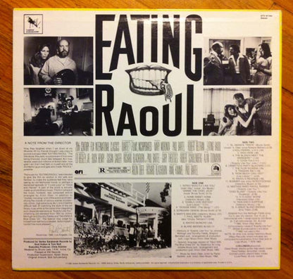 Arlon Ober – Eating Raoul - Original Motion Picture Soundtrack, NM lp